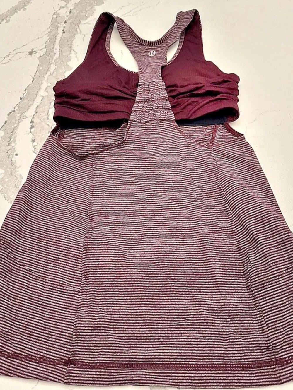 Lululemon Striped Tank Purple/Burgandy